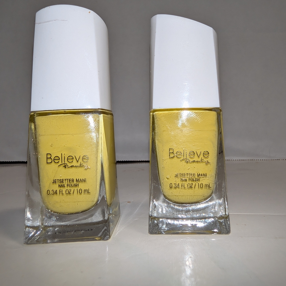 Believe Beauty Jetsetter Mani Yellow Nail Polish Set of 2 Bet On Us